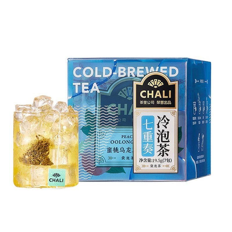 CHALI茶里冷泡茶七重奏19.5克整盒蜜桃乌龙青提乌龙茉莉多口味