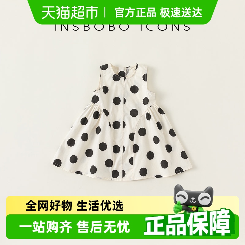 裙子INSbobo夏季波点无袖连衣裙