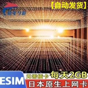 日本esim5G/4G上网虚拟卡softbank冲绳旅游每天2GB高速原生ESIM