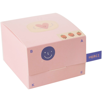 ins风小方盒烘焙手工雪花常温