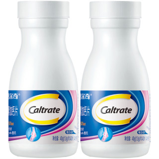 CALTRATE/钙尔奇 氨糖软骨素加钙片 1.0g/片*40片*2瓶套餐