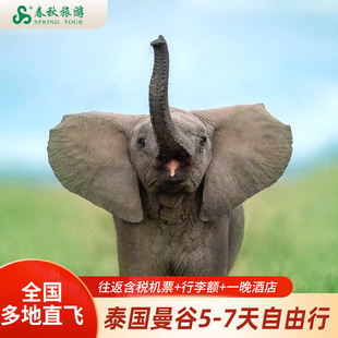 泰国往返机票+1晚酒店上海广州成都宁波多地直飞曼谷(预约)