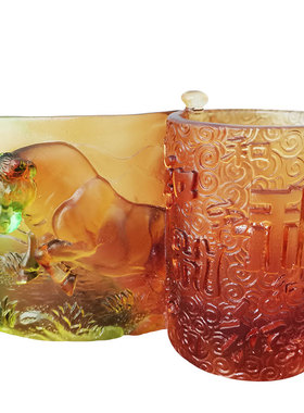 和谐琉璃扭转乾坤装饰品定制刻字