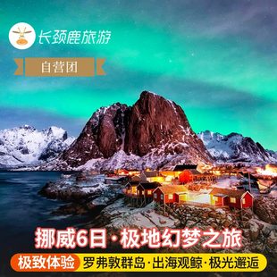 索玛罗伊 塞尼亚极光天堂 特罗姆瑟 挪威6日罗弗敦渔村水屋 自营