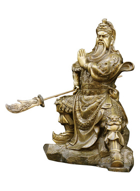 武财神摆件镇宅纯铜供奉关羽像