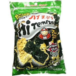 【陈哲远代言】泰国老板仔海苔原味天妇罗海苔40g袋即食紫菜休闲