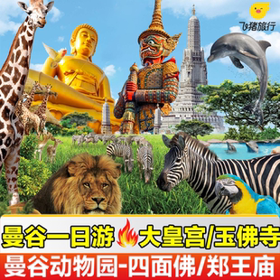 精致小团√泰国旅游曼谷一日游包车大皇宫四面佛湄南河游船动物园