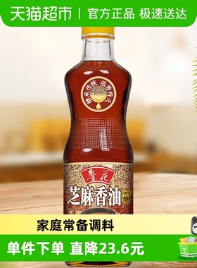 鲁花芝麻香油350ml *1物理压榨调味品凉拌菜烹饪火锅纯正家用