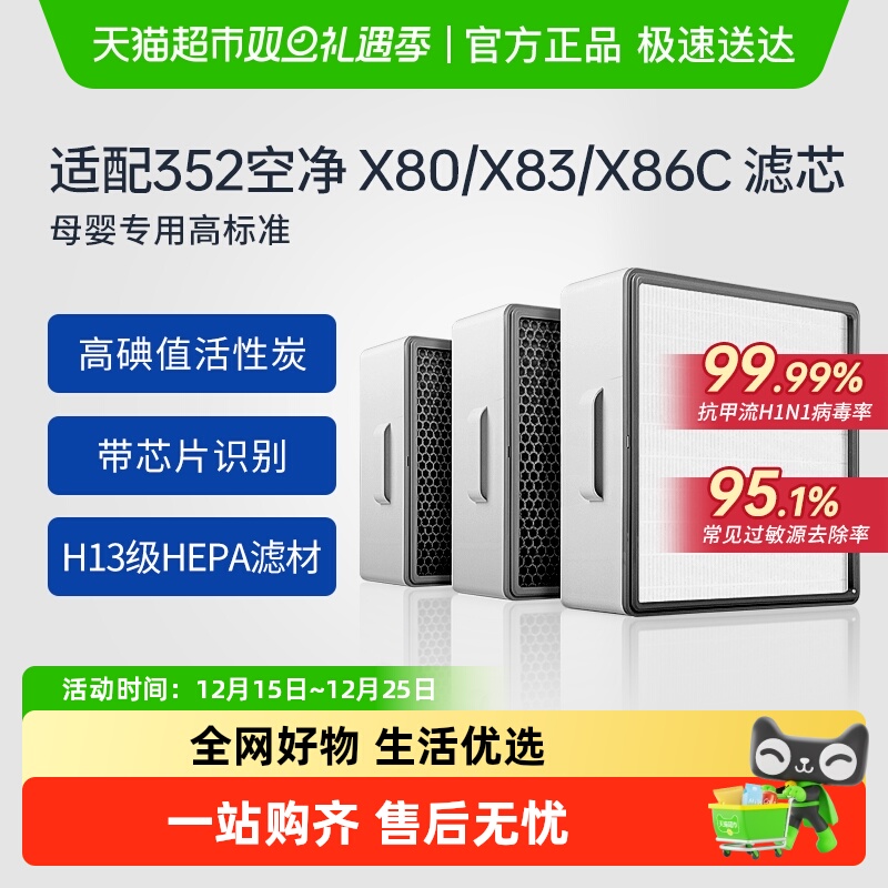 康净之芯适配352空气净化器