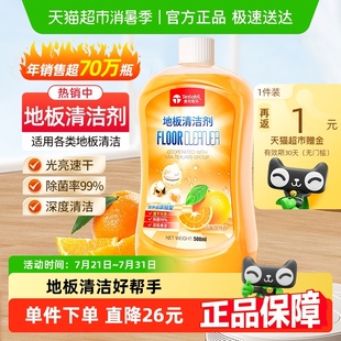 泰克斯乐地板清洁剂瓷砖木地板清洁强力去污1瓶多效拖地液增亮