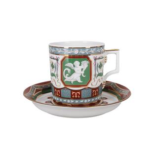 俄皇LOMONOSOV古罗马艺术系列进口高级感咖啡杯碟欧式下午茶茶具