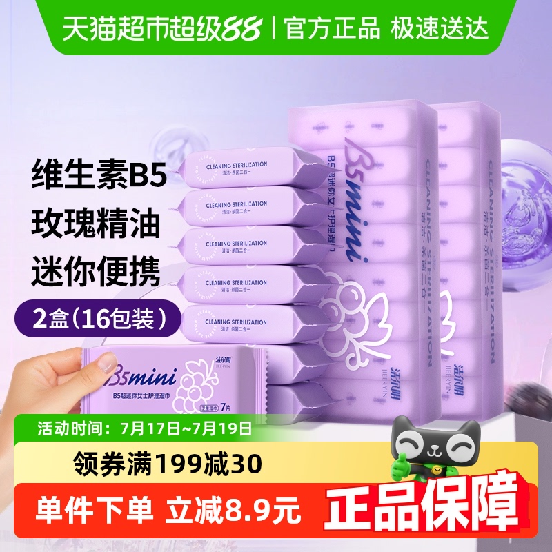 B5迷你护理湿巾洁尔阴