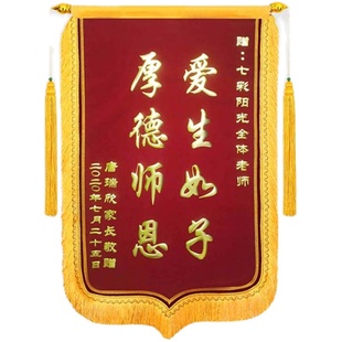 锦旗私人订制感谢幼儿园老师专业美容院月嫂竖版医生定制送房产中介生日快乐搞笑社区制作物业感恩服务定做
