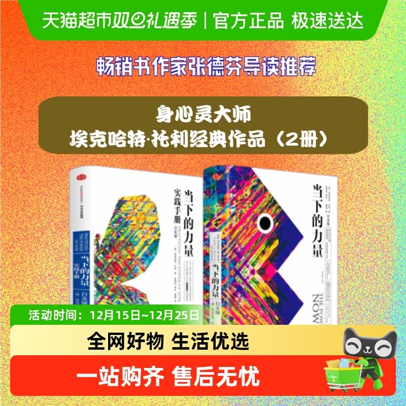 包邮 当下的力量系列白金版+实践手册 套装全2册 张德芬活在当下