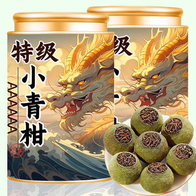 9A特级正宗新会小青柑云南普洱茶生晒陈皮十年宫廷柑普茶叶熟茶