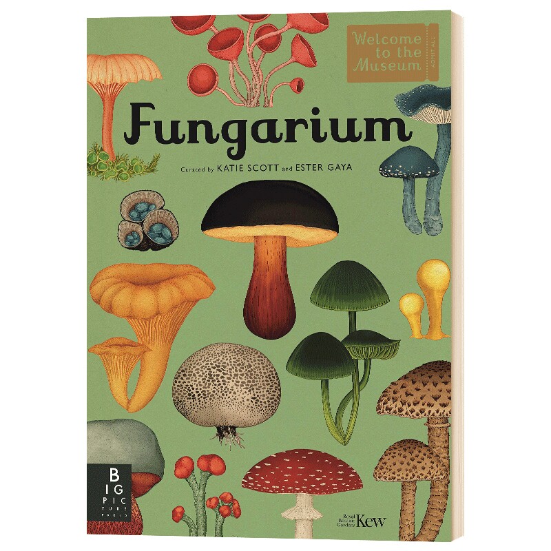 欢迎来到博物馆系列 真菌博物馆 英文原版 Fungarium 精装大开本 自然图鉴 蘑菇类科普绘本 英文版进口原版英语书籍