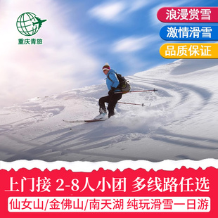 重庆武隆仙女山滑雪一日游金佛山南天湖纯玩跟团游8人小团冰雪节