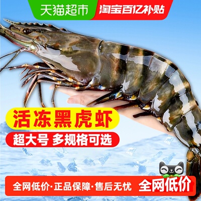 云储生活鲜活黑虎虾超大基围虾