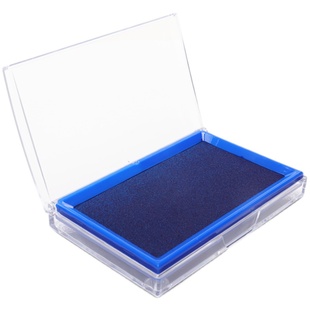 得力红色印台印泥印尼快干印章秒干印油印章按手印工具印泥盒财务用印泥油新生婴儿手脚印指纹印章油办公用品