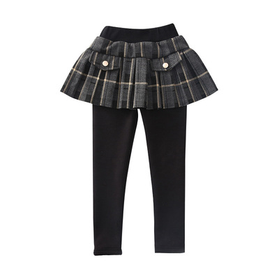 女童裙裤长裤棉加绒打底裤