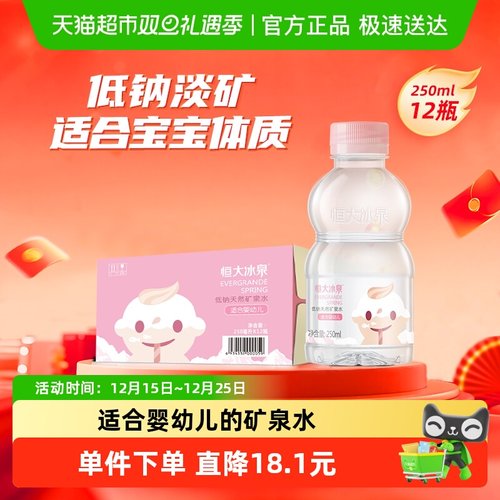 恒大冰泉天然低钠矿泉水