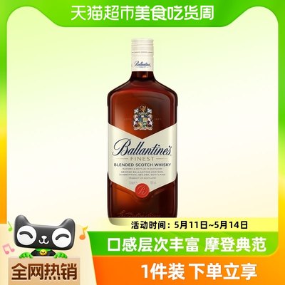 百龄坛特醇进口威士忌1L×1瓶洋酒特调