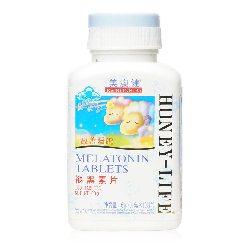 美澳健褪黑素维生素B6片帮助改善提高睡眠质量倒时差非助眠神器茶