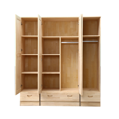 全实木衣柜儿童松木收纳柜储物柜