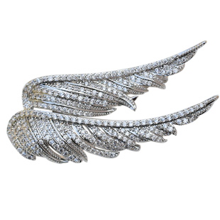 D.M.D/迪曼达比翼双飞天使翅膀dimada羽毛胸针胸花别针女高档情侣