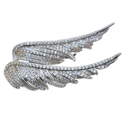 迪曼达比翼双飞dimada羽毛胸针