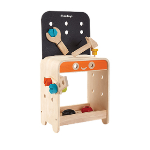 泰国PlanToys木制工具箱创意螺母拆装组合积木儿童益智拼搭玩具