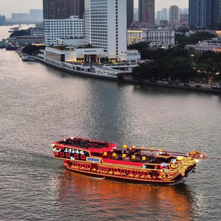[珠江夜游天字码头-夜游观景票（一楼大厅）]广州玩乐|珠江夜游天字码头-广州塔线豪华游船一楼大厅座