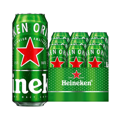 Heineken/喜力经典啤酒11.4度全麦酿造 500ml 9罐装