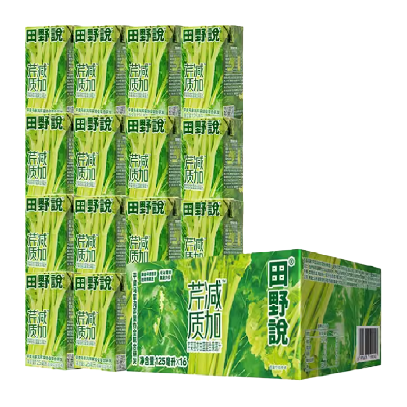 田野说无添加果蔬汁125ml×16盒