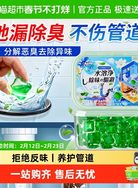 地漏除臭剂卫生间防臭器下水道防返臭神器除臭地漏管反味防臭剂