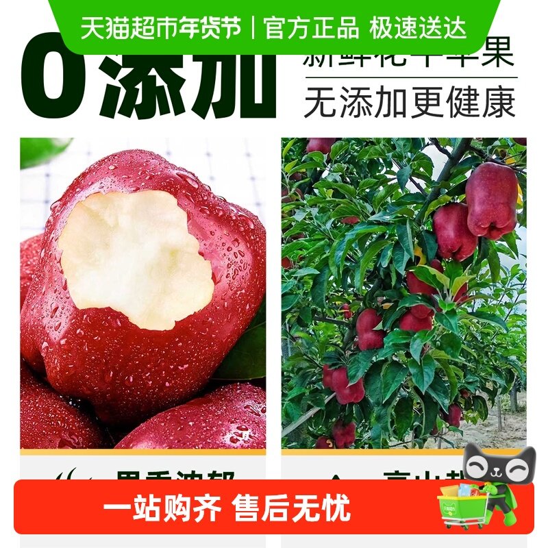 礼小甜甘肃花牛苹果新鲜水果粉面果,水产肉类/新鲜蔬果/熟食,苹果,淘宝优惠券,粉丝福利购,淘宝优惠卷