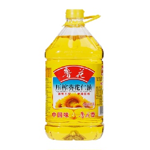 鲁花压榨葵花仁油5L剥壳去皮压榨桶装食用油植物油葵花籽油
