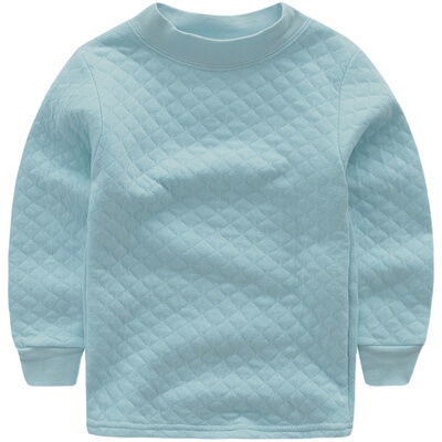 儿童纯棉秋衣保暖秋冬上衣加厚