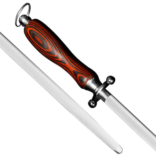 磨刀棒合金钢专业屠夫商用么刀棒屠宰专用传统工艺超细纹磨刀棒棍