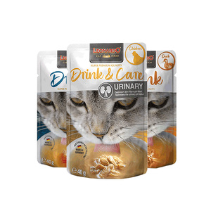 3猫补水肉汤成幼猫浓汤猫零食湿粮包 小李子零食汤包40g 自营