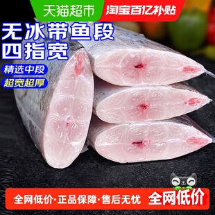 大号青岛带鱼新鲜冷冻刀鱼中段无冰特级小眼带鱼