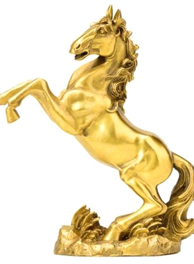 纯铜客厅办公室铜马工艺品