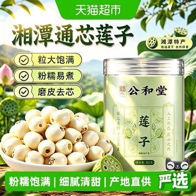 新货湘潭白莲子易煮易磨皮去芯