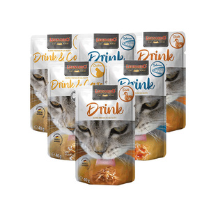 6猫补水肉汤成幼猫浓汤猫零食湿粮包 小李子零食汤包40g 自营