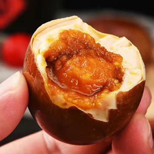 白洋淀烤鸭蛋起沙流油红皮咸淡适中农家散养红茶腌制全网热销美味