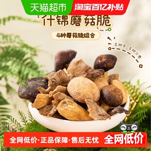 薛记炒货什锦蘑菇脆袋装即食蔬菜干脱水香菇脆果蔬脆小吃零食