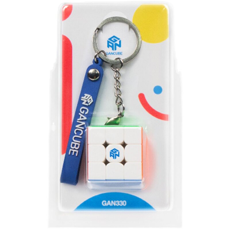 GAN330小魔方三阶328钥匙扣迷你魔方10周三阶挂饰件初学益智玩具3