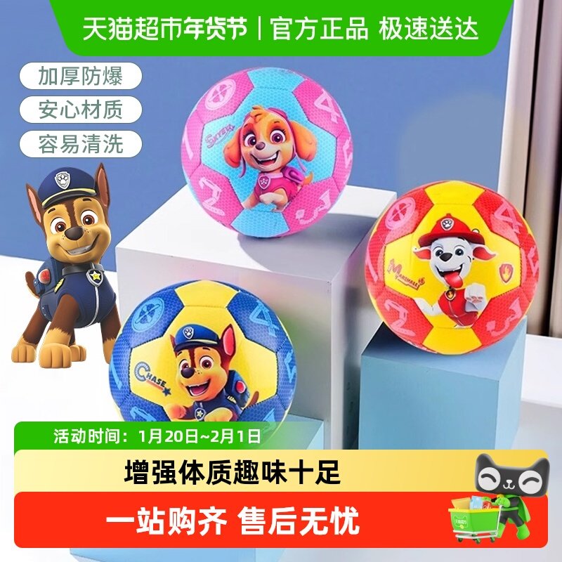 汪汪队幼儿园专用篮球宝宝拍拍球训练足球玩具儿童户外新年礼物,玩具/童车/益智/积木/模型,球类玩具/球类运动,淘宝优惠券,粉丝福利购,淘宝优惠卷