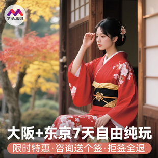 9人小团日本旅游大阪东京7天半自助游花火大会跟团环球影城枫叶季