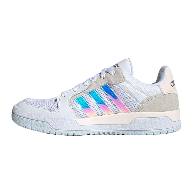 炫彩低帮皮质板鞋ADIDAS阿迪达斯